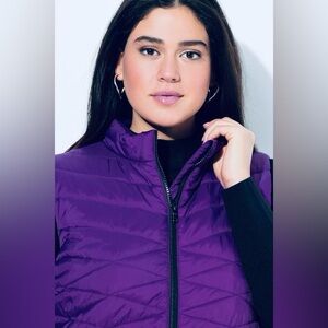 The North Face Vibrant Purple Packable Thermoball Quilted Puffer Vest | Fall